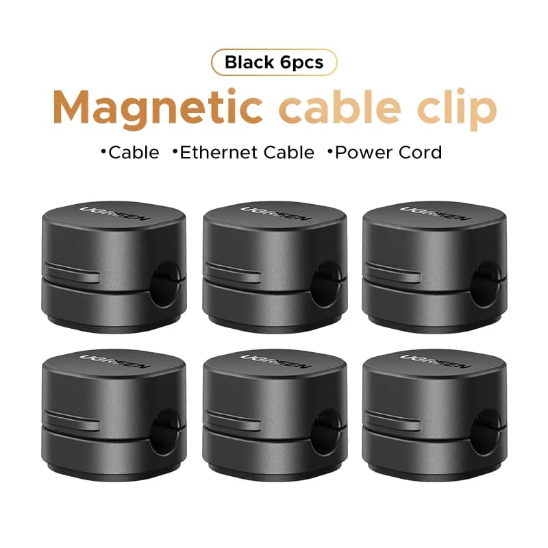 Magnetische Kabelhalter für den Schreibtisch