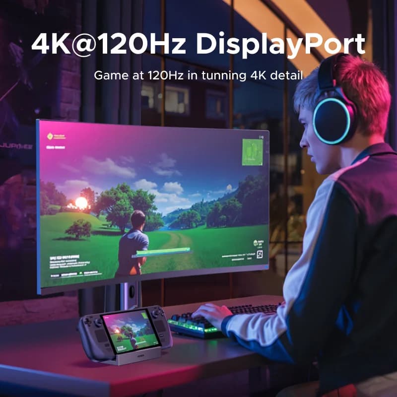USB-C Dockingstation, 4K 120Hz, 10Gbps, PD 100W