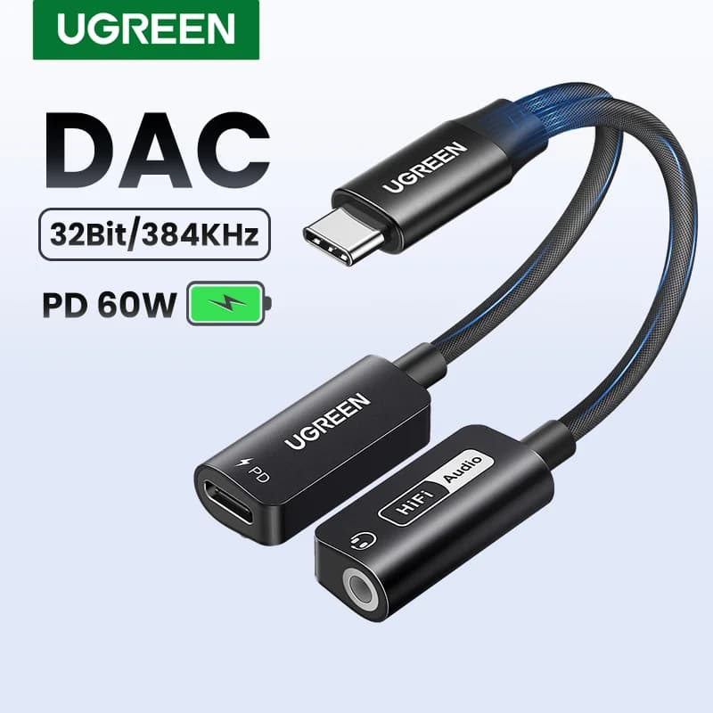 USB-C auf 3,5mm AUX Audio Adapter mit DAC-Chip