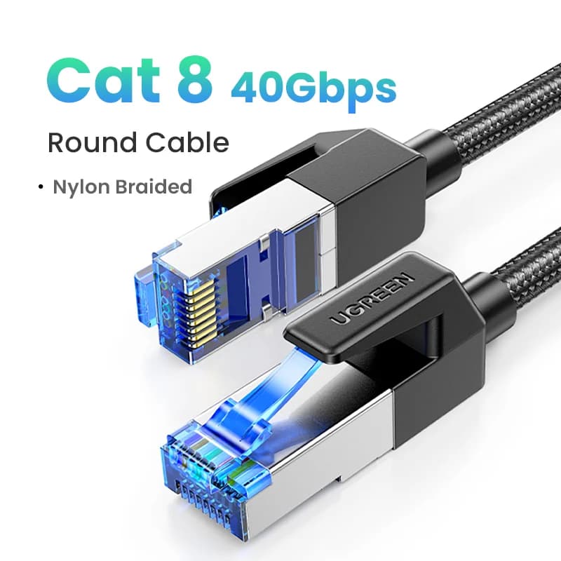 Cat8 Ethernet-Kabel, 40Gbps geflochtenes LAN-Kabel
