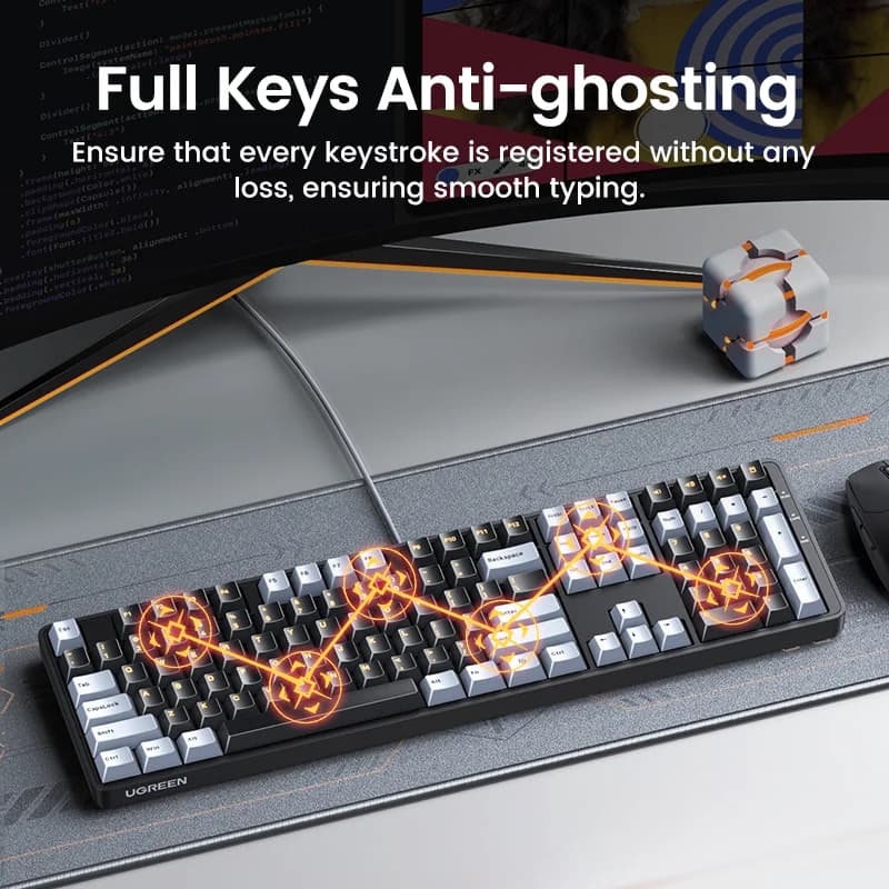 108-Tasten Wired Mechanische Tastatur, Red Switch