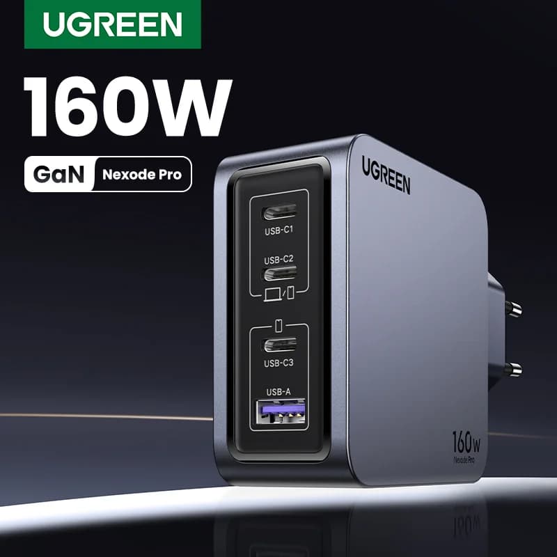 160W GaN USB-C Wandladegerät, PD3.1