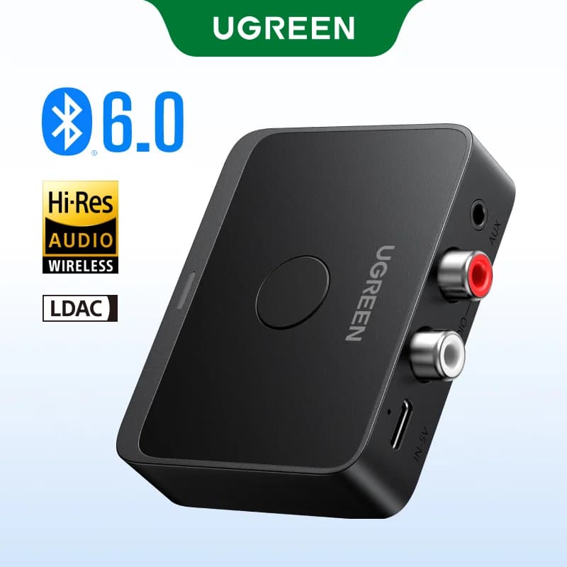 Bluetooth 6.0 Audio-Empfänger, 3,5 mm und RCA
