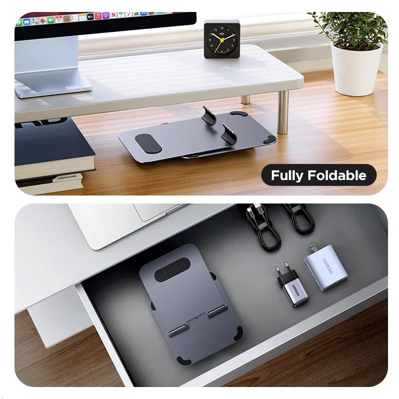 360° drehbarer Aluminium Ständer für Tablet und Smartphone