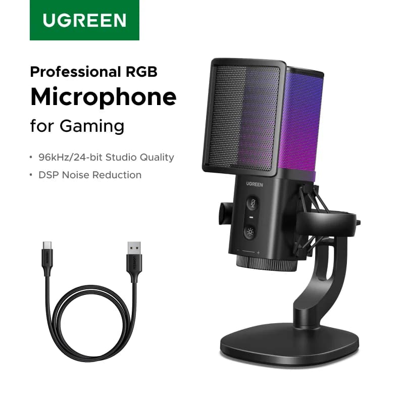 USB-Mikrofon mit Touch-Mute und RGB-Beleuchtung
