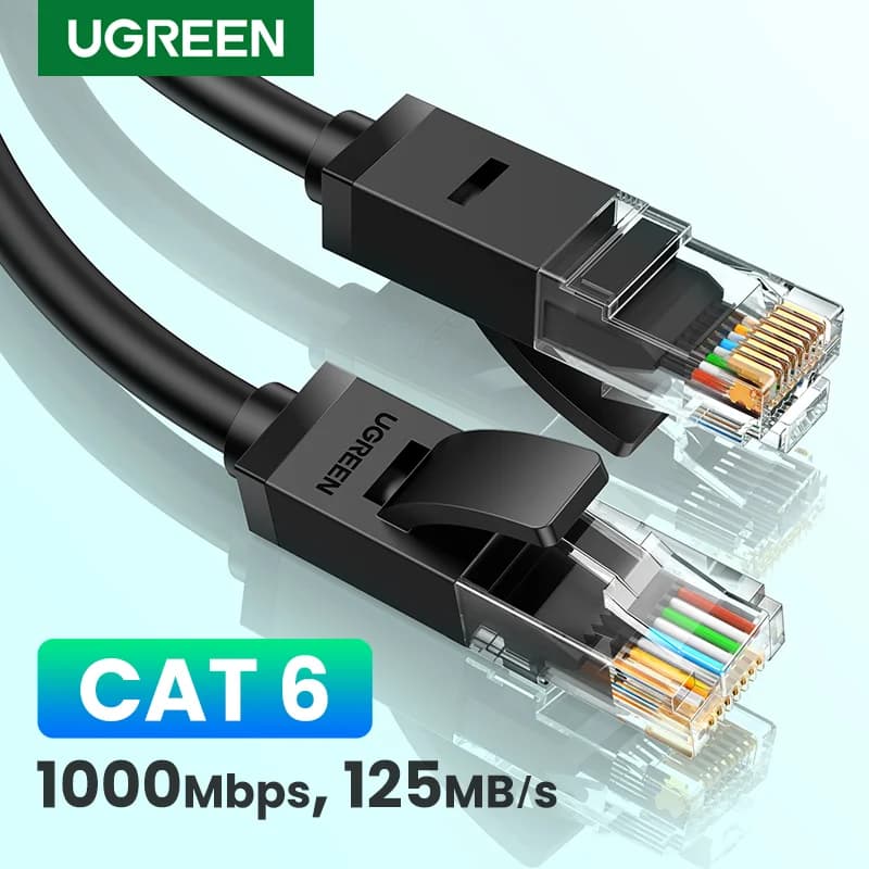 Cat6 Gigabit-Ethernet-Kabel, geschirmtes RJ45-LAN-Kabel