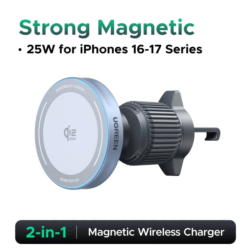 Qi2.2 Magnetischer kabelloser Autolader, 25W