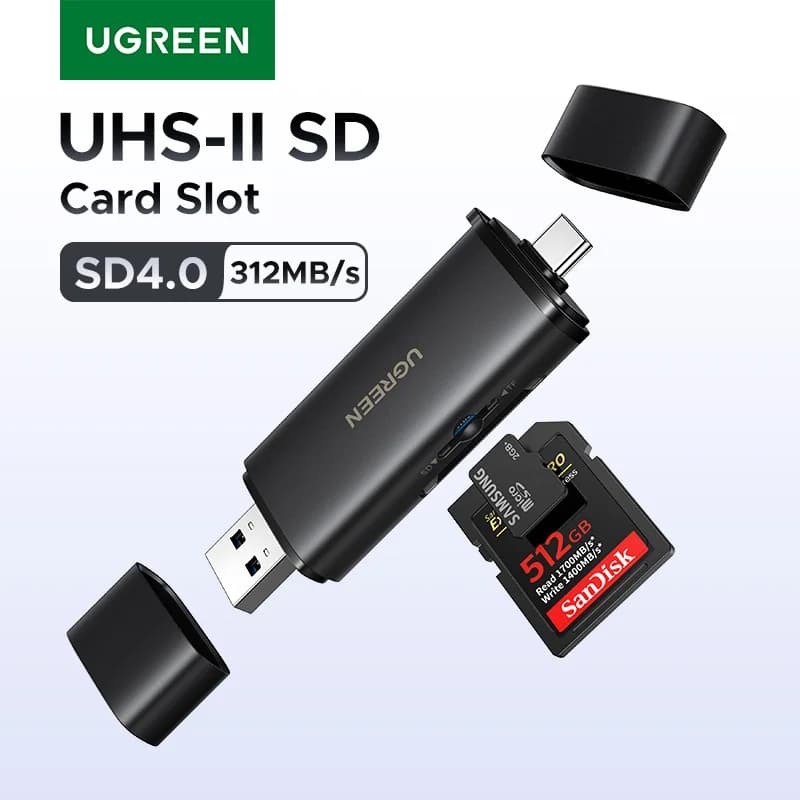 USB-C SD 4.0 Kartenleser, 312MB/s