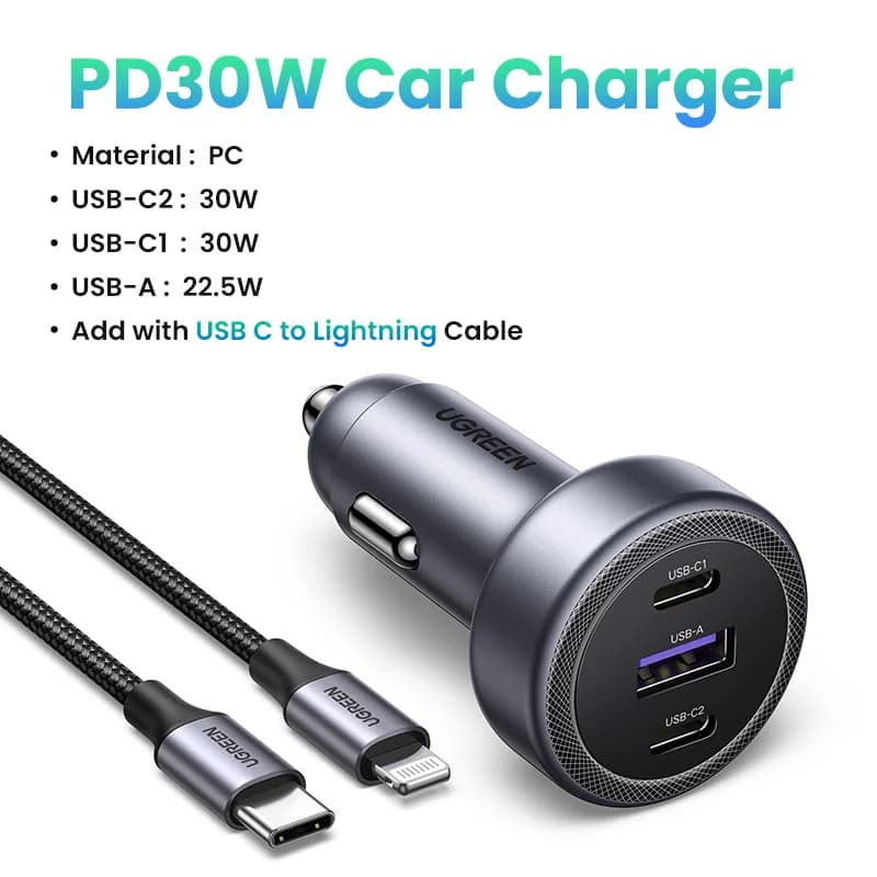 30W USB-C PD Auto-Ladegerät