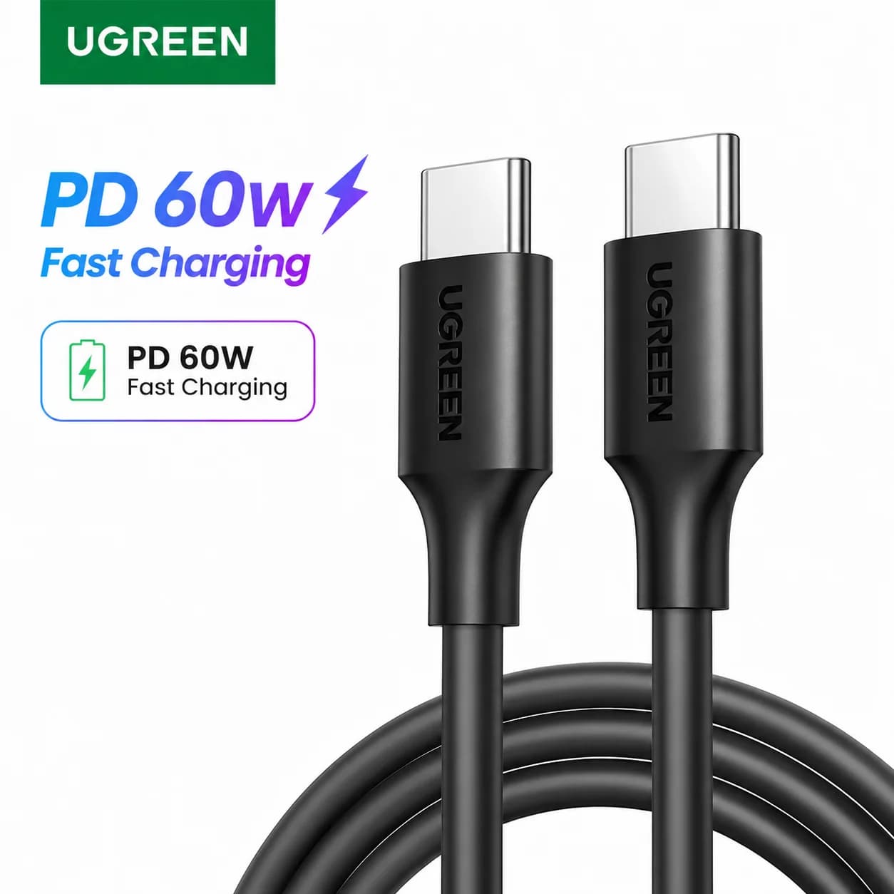 USB-C auf USB-C Kabel, 60W PD Schnellladen