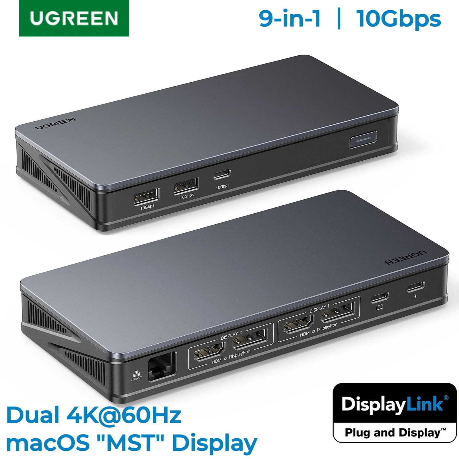 DisplayLink Dockingstation mit Dual 4K HDMI und DP