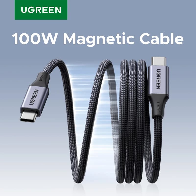 Magnetisches 100W USB-C auf USB-C Schnellladekabel