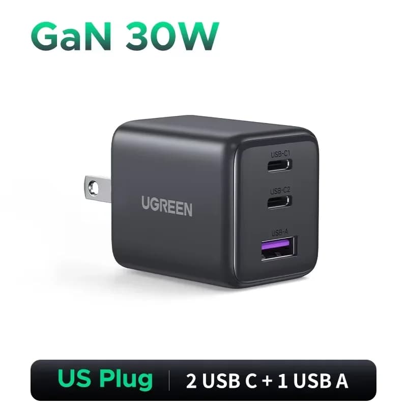 30W GaN USB-C PD Ladegerät, US-Stecker