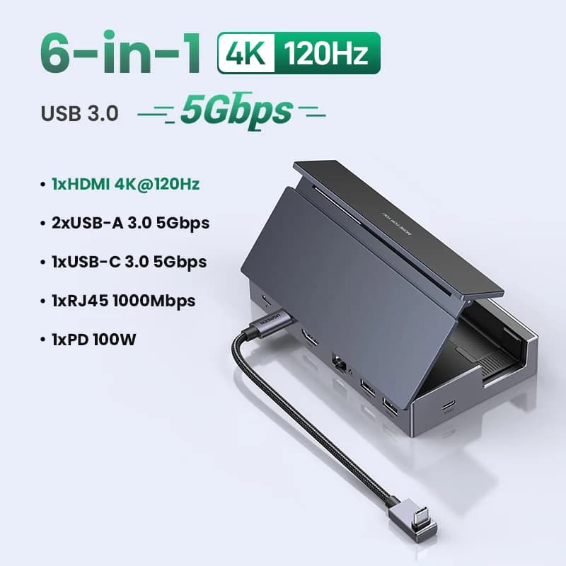 USB-C Gaming-Dock mit 4K HDMI und RJ45