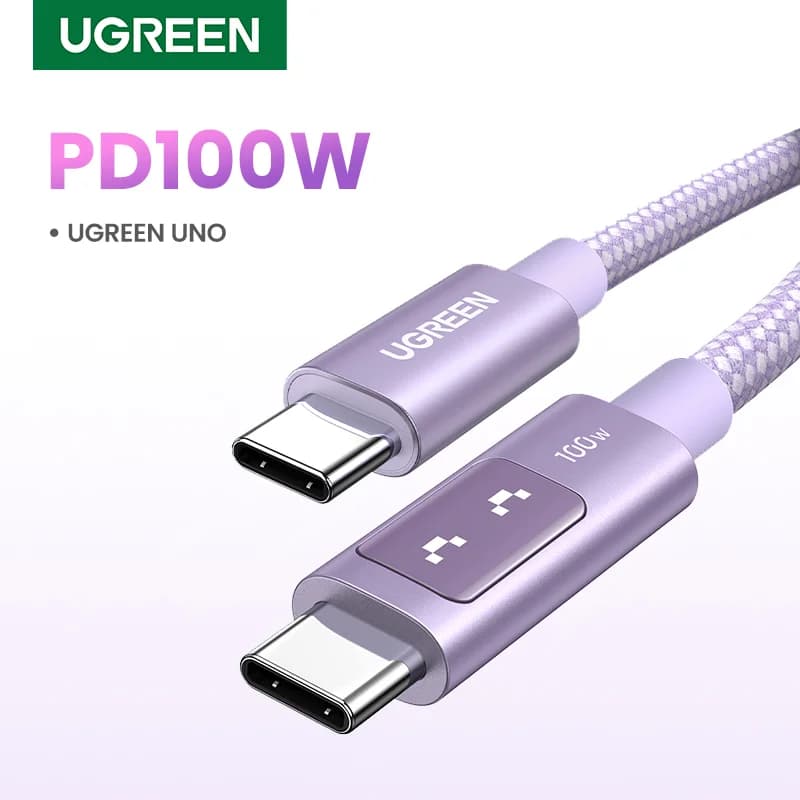 USB-C auf USB-C Kabel, 100W PD, Mehrfarbig