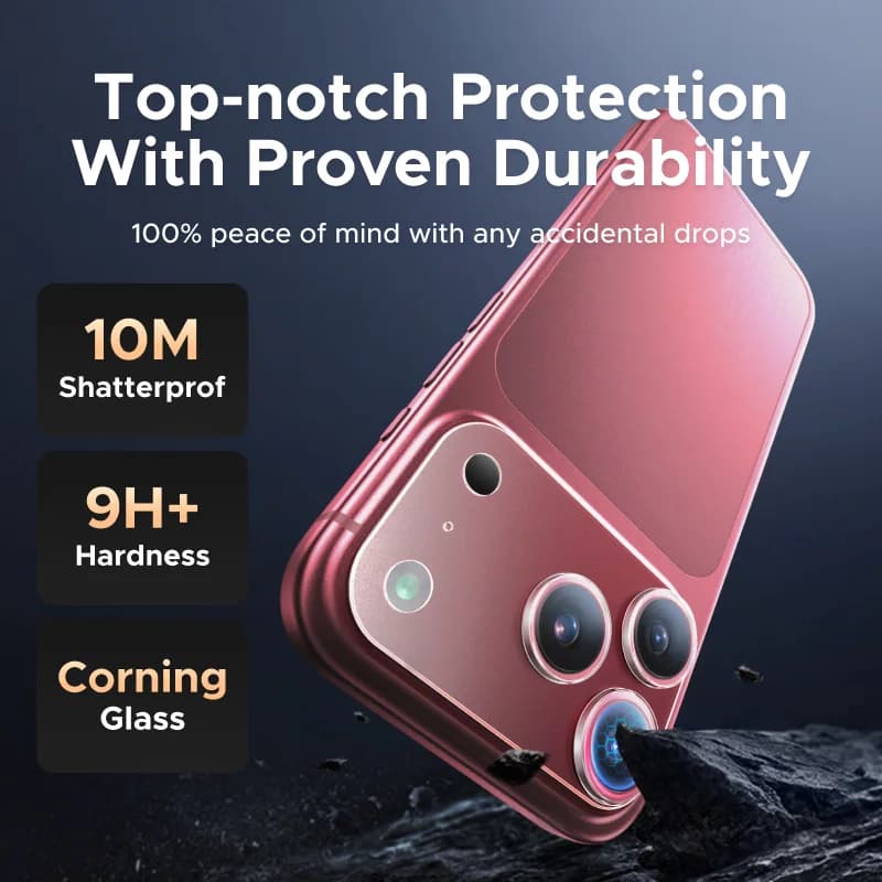 Ganzflächiger Glas-Kamera-Schutz für iPhone Pro Max
