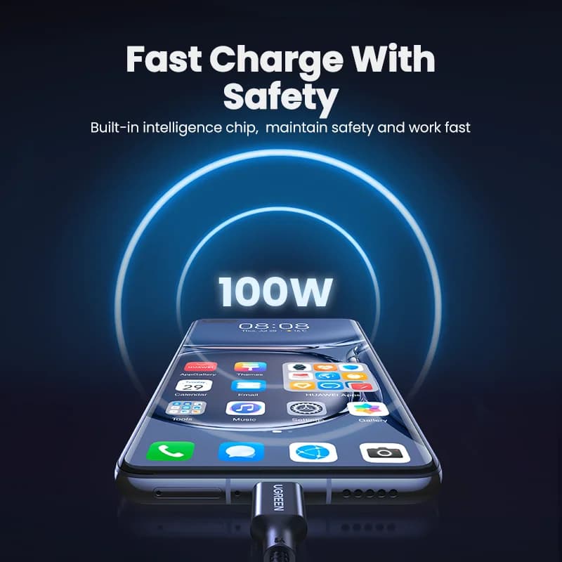 100W USB-A auf USB-C Super Charge Kabel