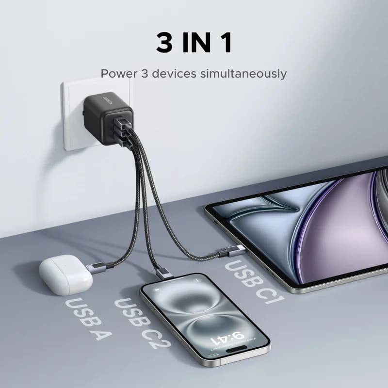 45W GaN USB-C PD Ladegerät mit PPS