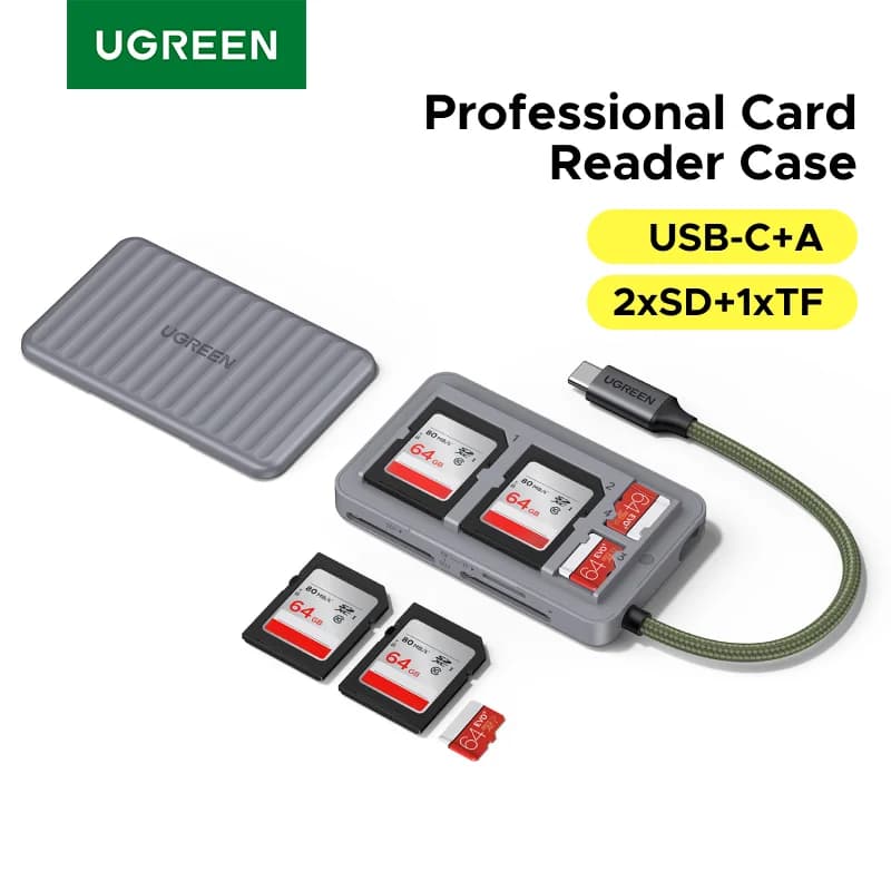 USB-C SD/TF-Kartenleser mit Aufbewahrungsetui