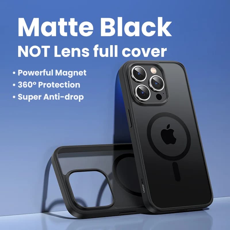 Matte magnetische stoßfeste Hülle für iPhone