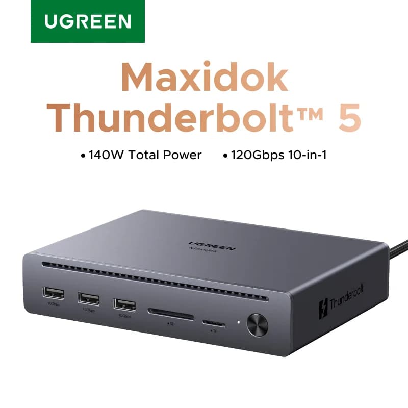 Thunderbolt 5 10-in-1 Dockingstation mit 120Gbps