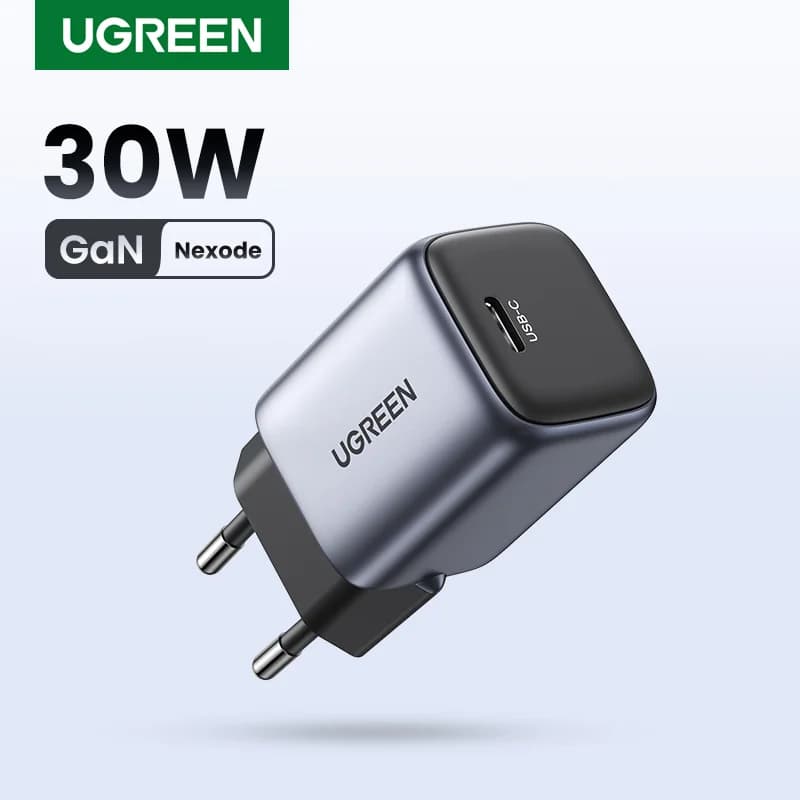 30W GaN Schnellladegerät mit PD3.0 für iPhone und Android