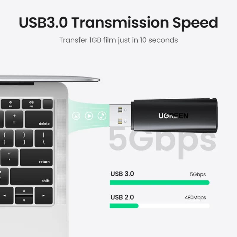 USB 3.0 Kartenleser für SD- und Micro-SD-Karten