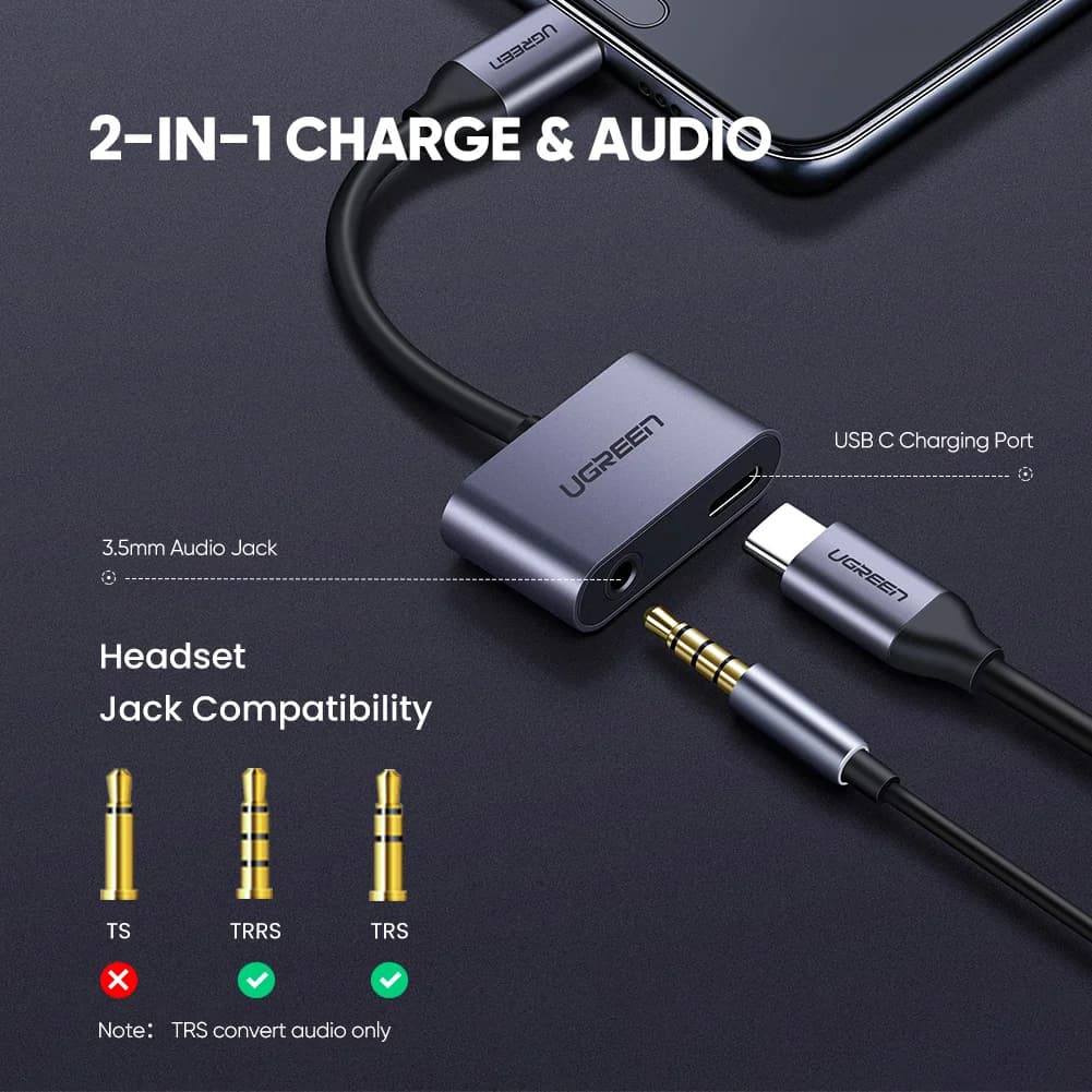 USB-C auf 3,5mm AUX-Audio-Adapterkabel