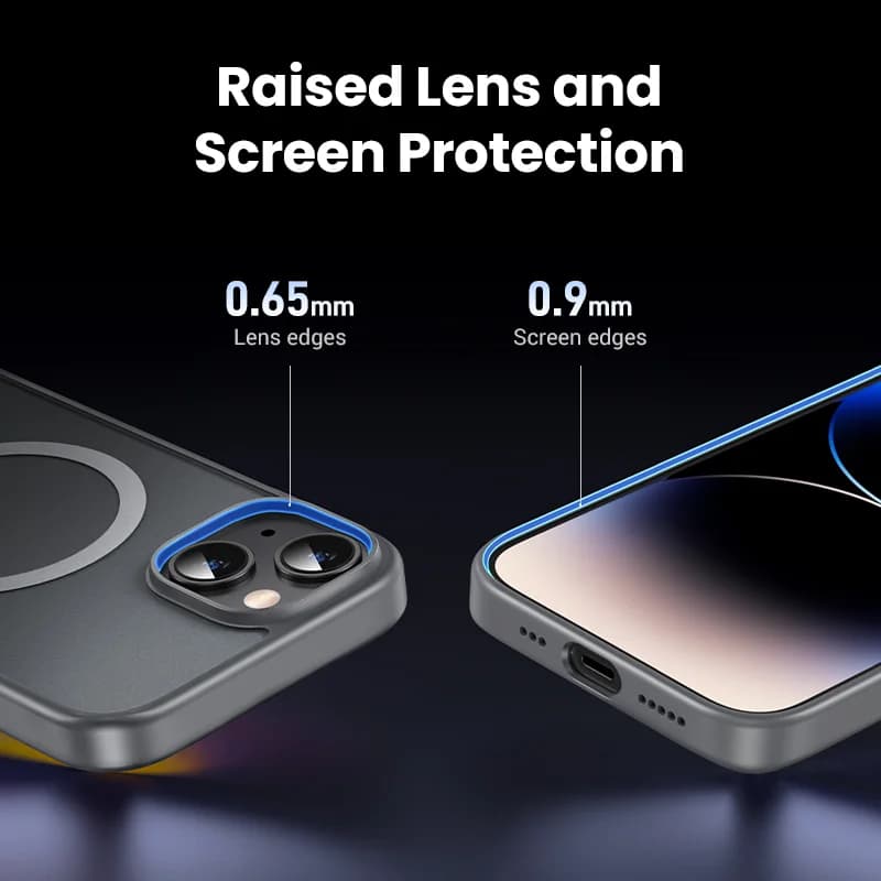 Matte magnetische stoßfeste Hülle für iPhone