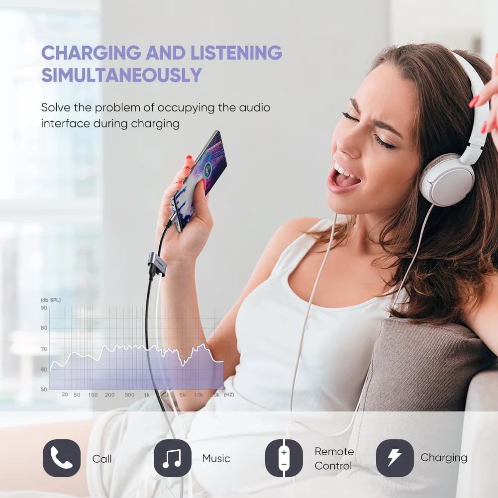 USB-C auf 3,5mm AUX-Audio-Adapterkabel