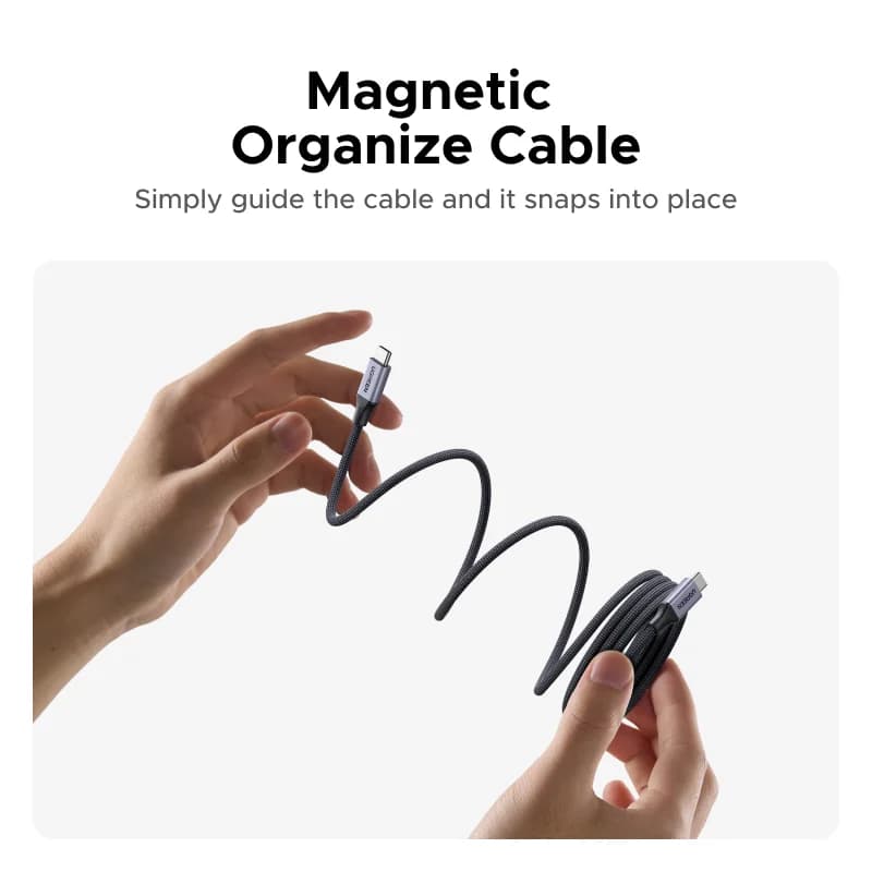 240W USB-C Magnetisches Geflochtenes Ladekabel