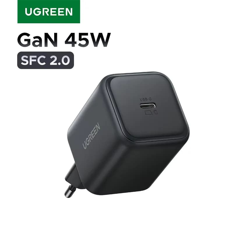 45W GaN USB-C Wandladegerät, EU-Stecker