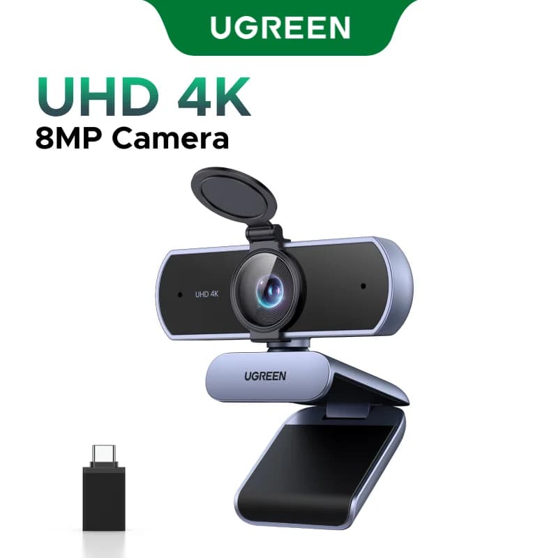 4K-Webcam mit Mikrofon und automatischer Lichtkorrektur