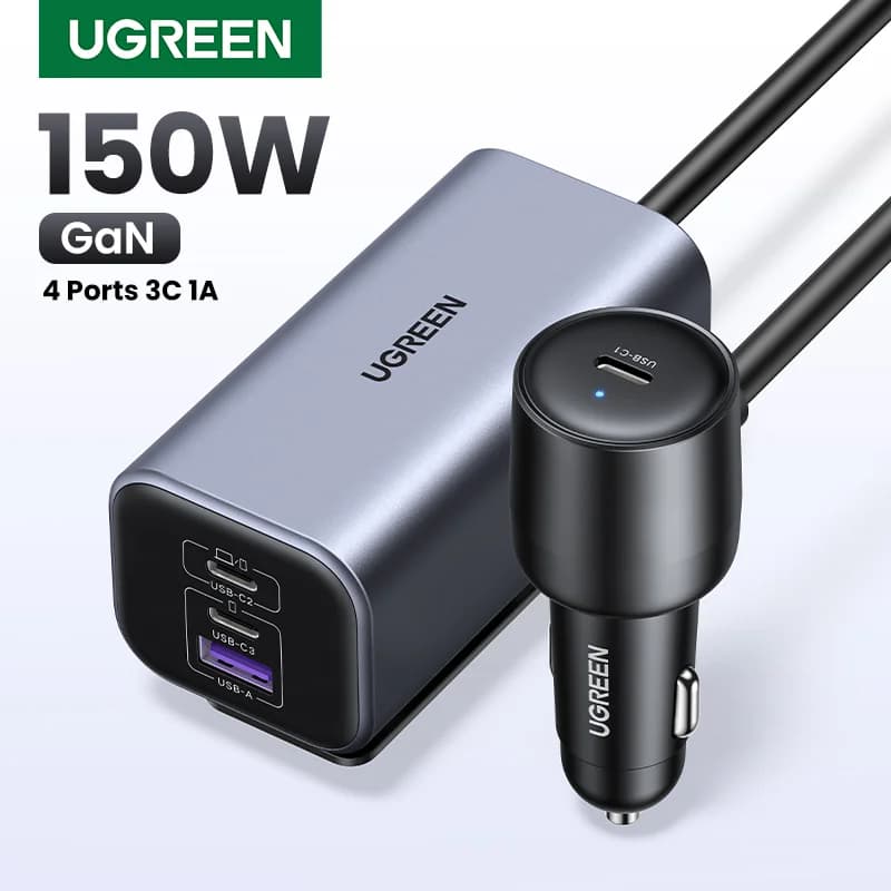 150W GaN Kfz-Ladegerät mit 4 USB-Ports
