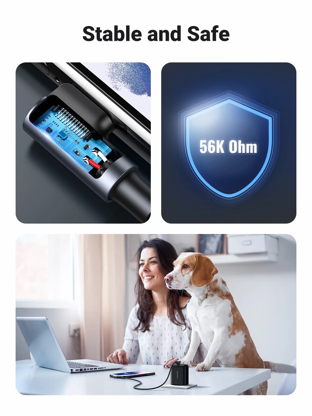 90-Grad Nylon USB-C auf USB-C Kabel