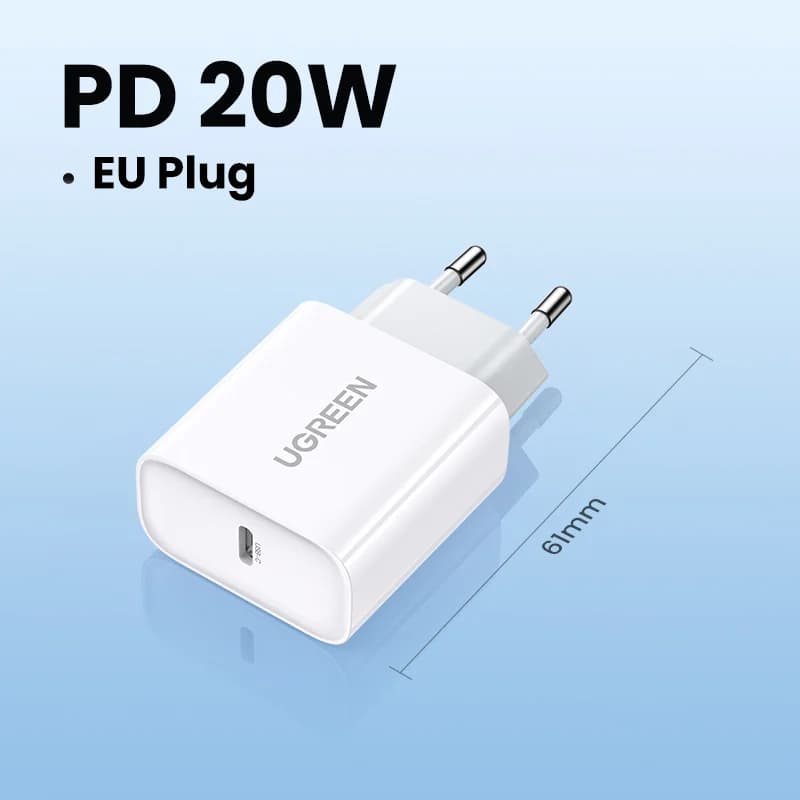 20W USB-C Wandladegerät, QC4.0 PD