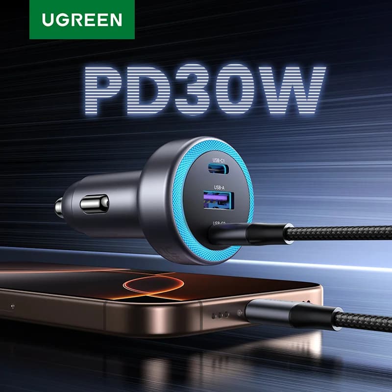 30W USB-C Kfz-Schnellladegerät