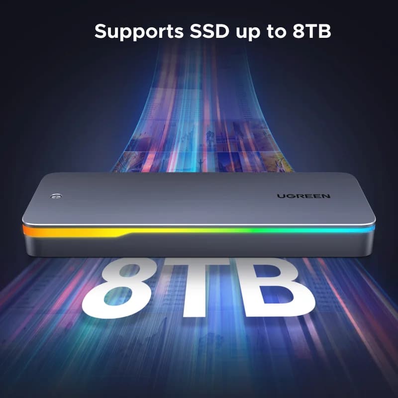 M.2 NVMe/SATA SSD Gehäuse, USB 3.2 Gen 2
