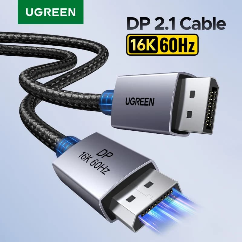 DisplayPort 2.1 Kabel, unterstützt 8K 60Hz HDR Video