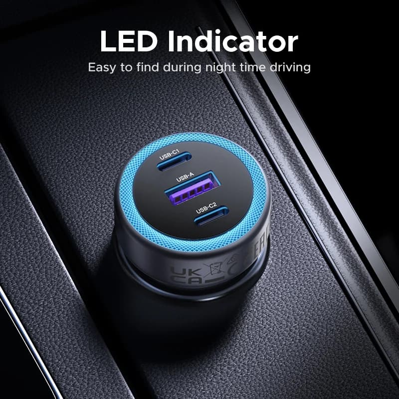 30W USB-C Kfz-Schnellladegerät