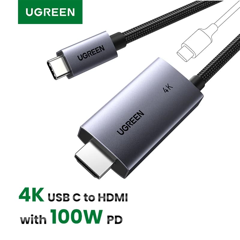 USB-C auf HDMI Kabel, 4K@60Hz, 100W PD, 2m