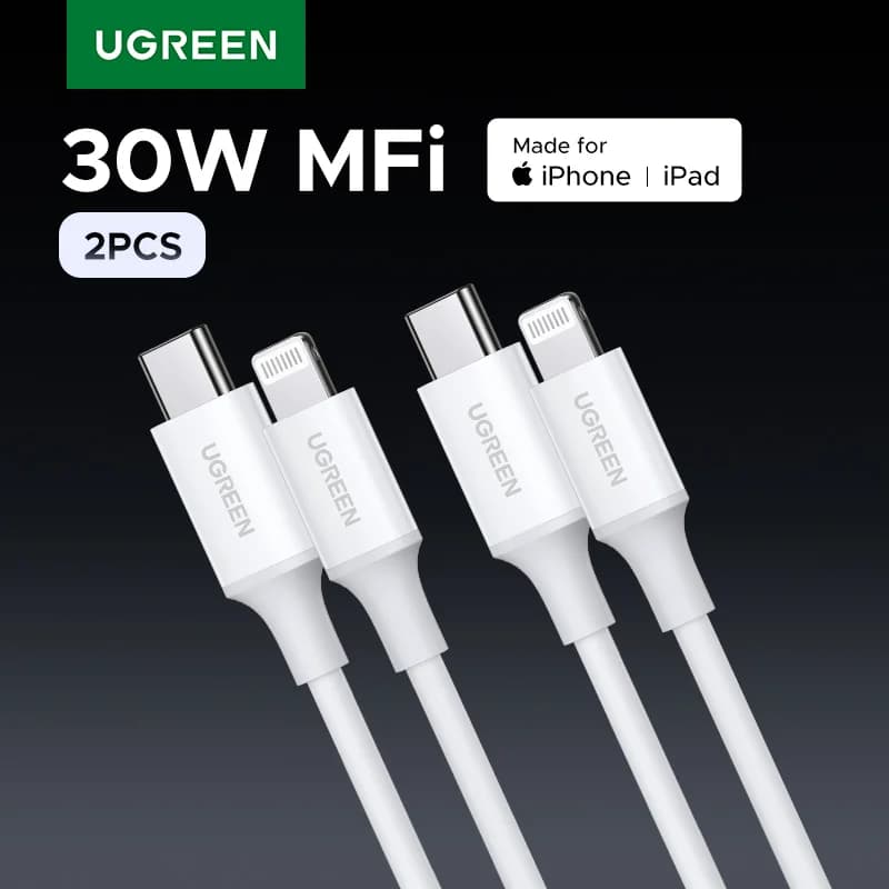 2er-Pack MFi-zertifiziertes USB-C auf Lightning Kabel