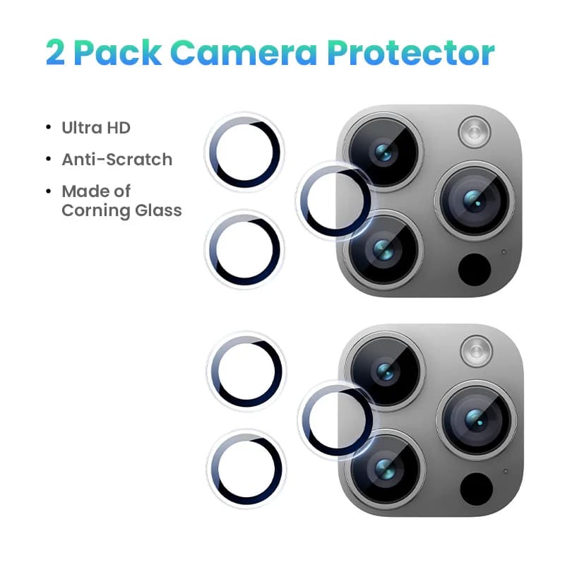 Kamera-Linsenschutzglas für iPhone Pro Modelle