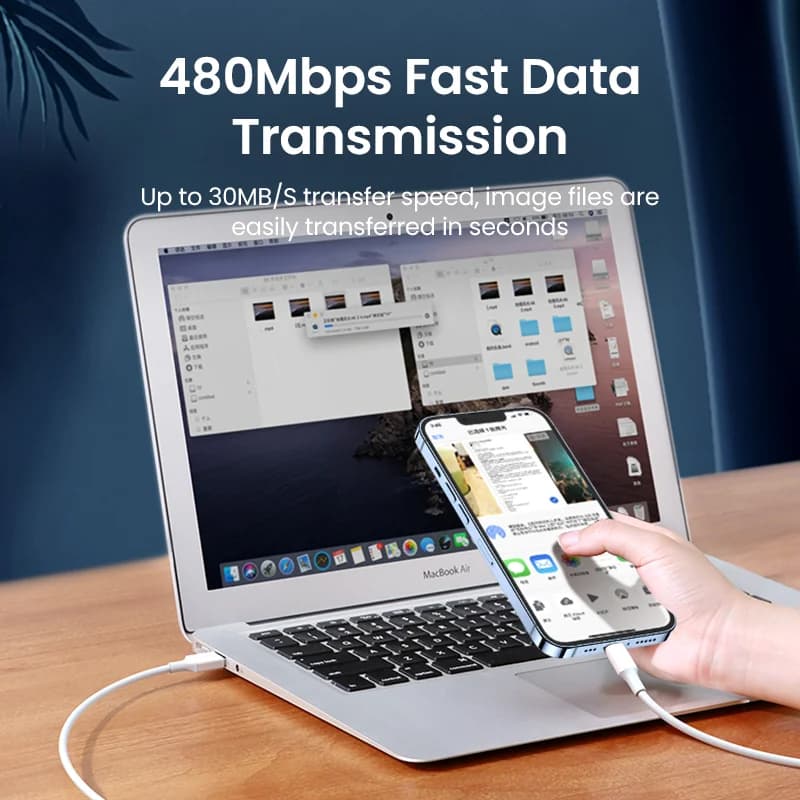 MFi-zertifiziertes USB-auf-Lightning-Schnellladekabel
