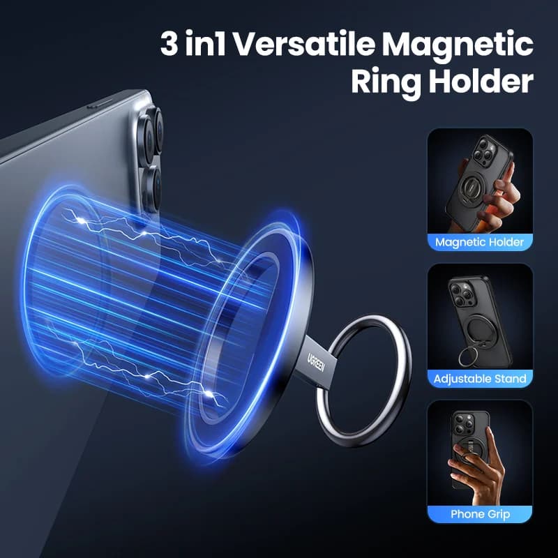 360° drehbarer magnetischer Smartphone-Ringhalter