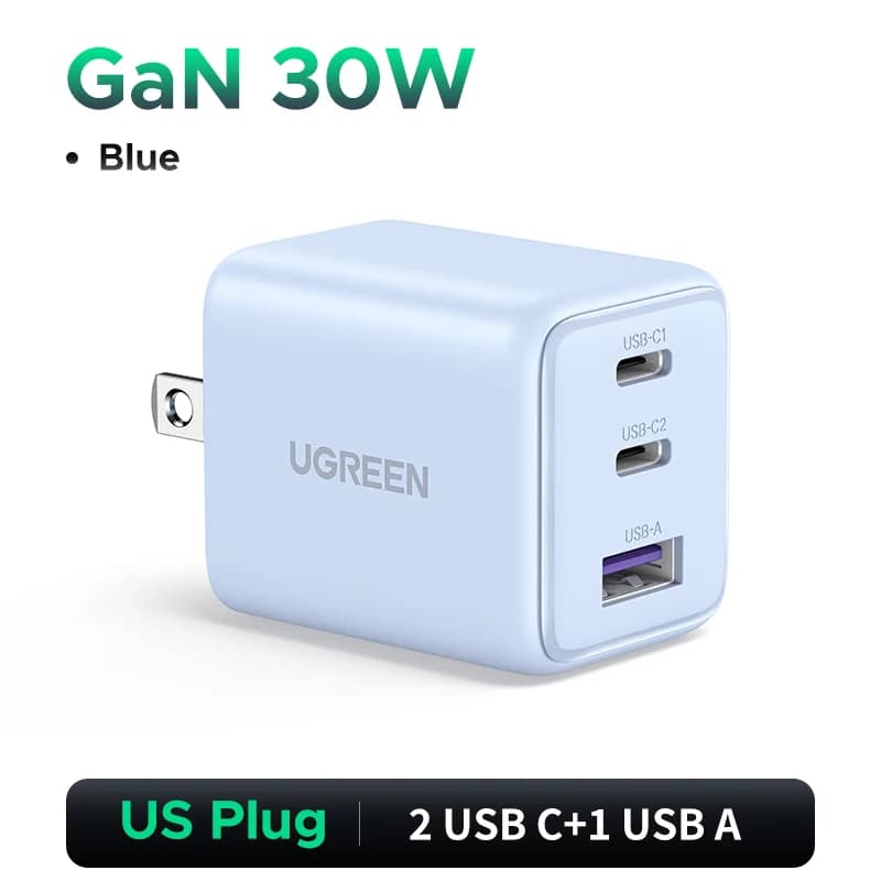 30W GaN USB-C PD Ladegerät, US-Stecker
