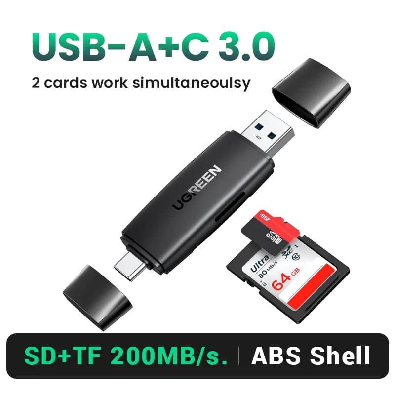 USB 3.0 Kartenleser für SD- und Micro-SD-Karten