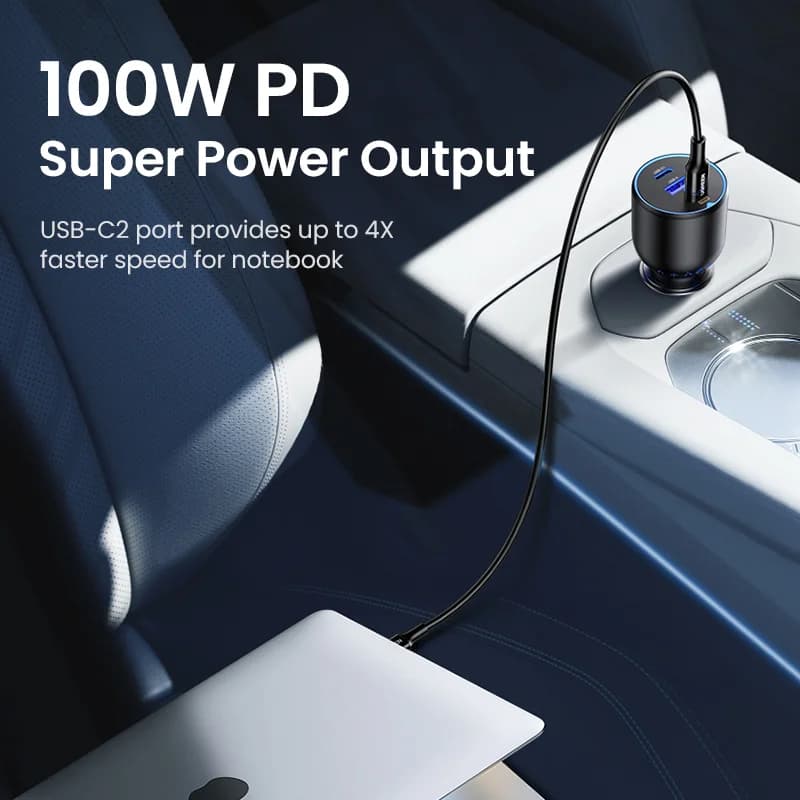 130W Dual USB-C Auto-Ladegerät